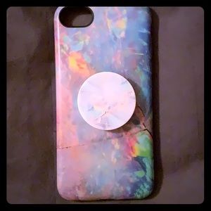 iPhone case with pop socket